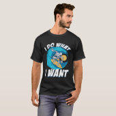 I Do What I Want Surfing Rat House Rat Rodent Tシャツ (正面フル)