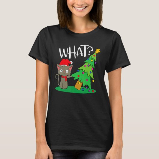 I Do What I Want This Is My Christmas Pajama Cat Tシャツ (正面)