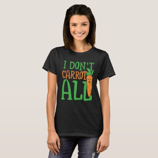 I don carrot all carbohydrate energy & vegetables  tシャツ (正面フル)