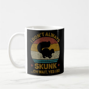 I Don t always Skunkヴィンテージベッジボードゲーム コーヒーマグカップ