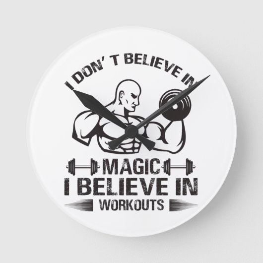 I Don’t Believe in Magic ラウンド壁時計 (正面)