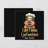 I Don’t Know, I Just Work Here Funny Workplace  招待状 (正面/裏面)