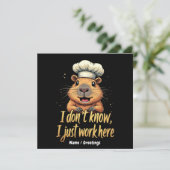 I Don’t Know, I Just Work Here Funny Workplace  招待状 (スタンド正面)