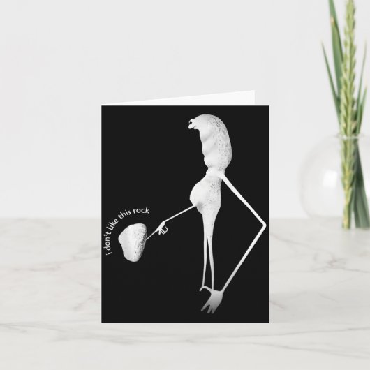 I Don’t Like This Rock Marcus The Worm Funny Meme カード (正面)