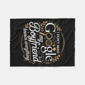 I Don’t Need Google My Boyfriend Knows Everything  フリースブランケット (正面(横))