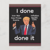 I Done Done It Postcard ポストカード (正面)