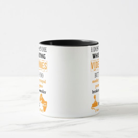 I Don''t Always Die When Playing Video Games マグカップ (中央)