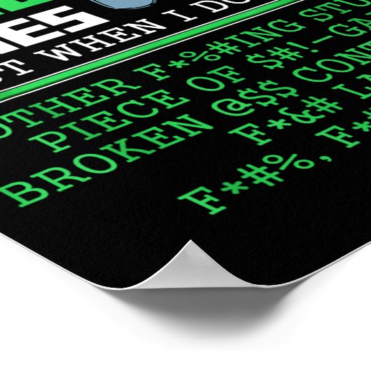 I Don't Always Die When Playing Video Games Contro ポスター (角)