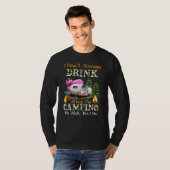 I Don't Always Drink When I'm Camping Drinking Fla Tシャツ (正面フル)