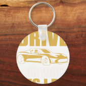 i don't always drive oh wait yes i do TESLA ROADST キーホルダー (正面)