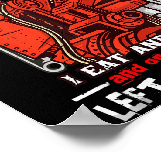 I Don't Always Fix , Sometimes I Eat And Sleep Car ポスター (角)