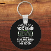 I Don't Always Play Video Games Funny Gamer Boys M キーホルダー (正面)
