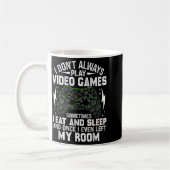 I Don't Always Play Video Games Funny Gamer Boys M コーヒーマグカップ (左)