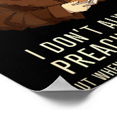 I Don't Always Preach Works - Funny John Calvin Gi ポスター (角)