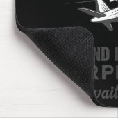 I Don't Always Stop And Look At Airplanes Novelty  マウスパッド (コーナー)