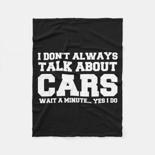 I Don't Always Talk About ... Car Detailing &amp;  フリースブランケット (正面)