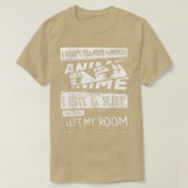 I Don't Always Watch Anime Manga Comic Art Style F Tシャツ (デザイン正面)