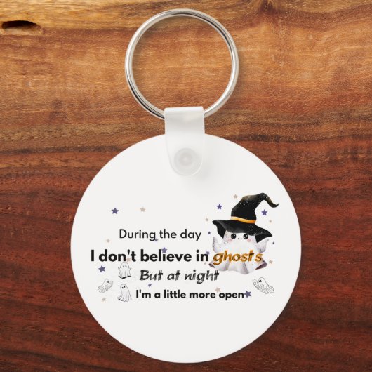 I don't believe in Ghosts Halloween fun キーホルダー (裏面)