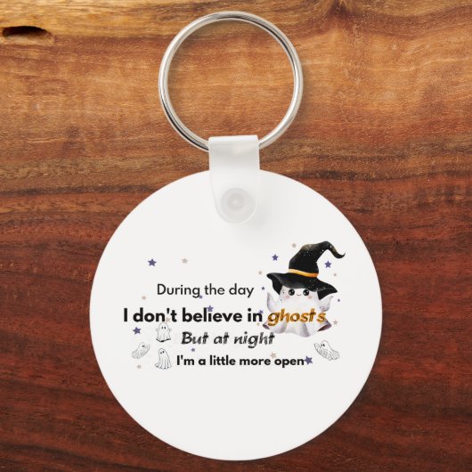 I don't believe in Ghosts Halloween fun キーホルダー (正面)