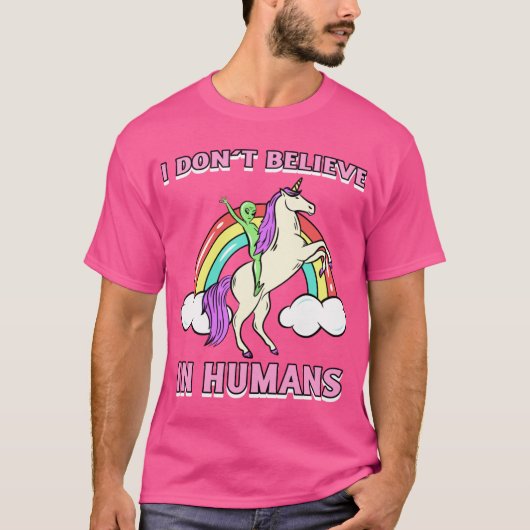 I Dont Believe In Humans Design girl Tシャツ (正面)
