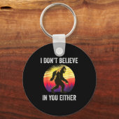 I Don't Believe In You Either Bigfoot Silhouette F キーホルダー (正面)