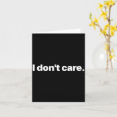 I Don't Care Long Sleeve  カード (黄色い花)