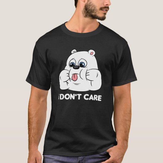 I don't care Silly Bear Halloween Costume for Weir Tシャツ (正面)