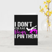 I Don't Chase Boys I N Them _ Wrestling Girls カード (黄色い花)