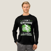I Don't Crash I Do Random Gravity Checks Retro  トライブレンドＴシャツ (正面全体)