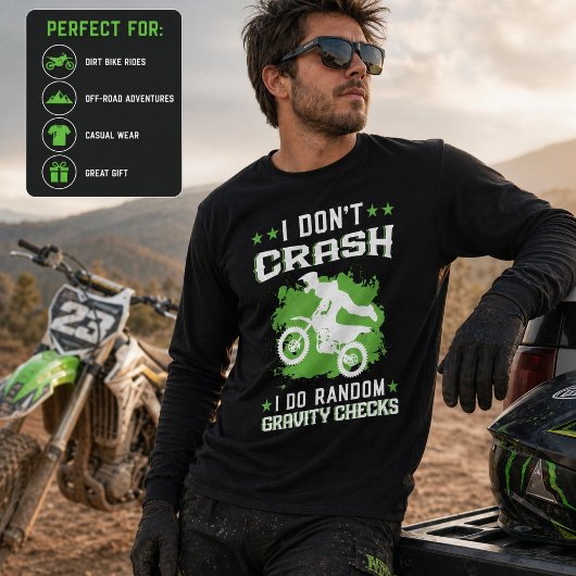 I Don't Crash I Do Random Gravity Checks Retro  トライブレンドＴシャツ