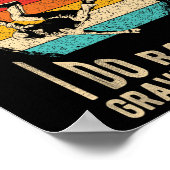 I Don't Crash I Do Random Gravity Checks Skateboar ポスター (角)