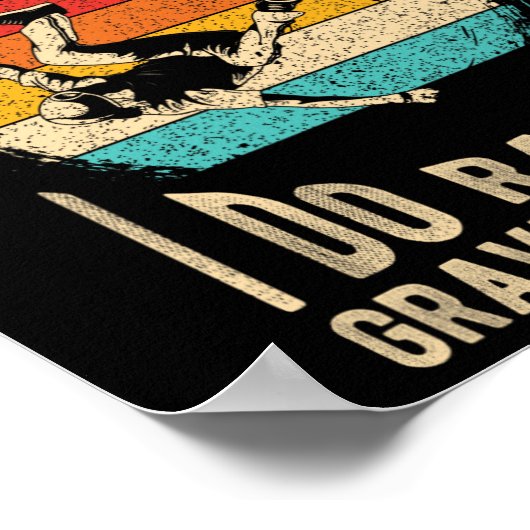 I Don't Crash I Do Random Gravity Checks Skateboar ポスター (角)