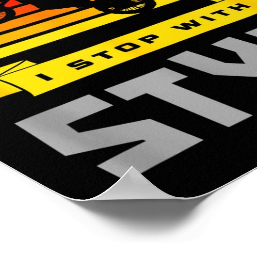 I Don't Crash I Stop With Style Funny Motocross Di ポスター (角)