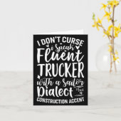 I Don't Curse I Speak Fluent Trucker With A Sailor カード (黄色い花)