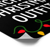 I Don't Do Matching Christmas Outfits Matching Fam ポスター (角)