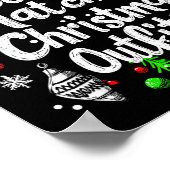 I Don't Do Matching Christmas Outfits Shirt Family ポスター (角)