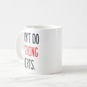 I Don't Do Matching Hearts Valentines Day Couples  コーヒーマグカップ (正面左)
