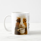 I don't do mornings funny guinea pig caffeine コーヒーマグカップ (左)