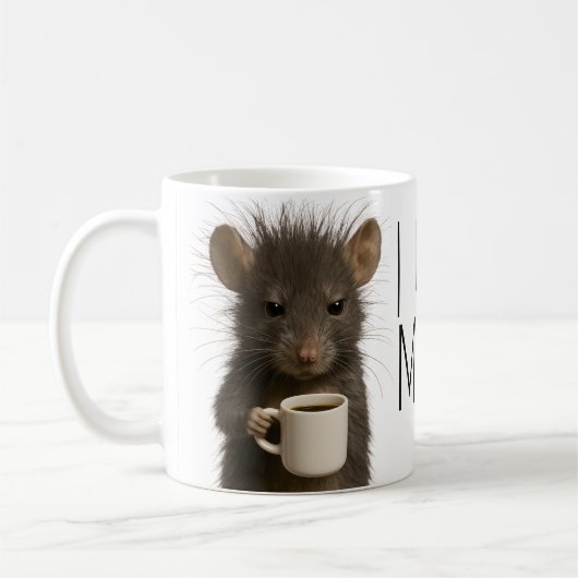 I don't do mornings funny mouse caffeine コーヒーマグカップ (左)