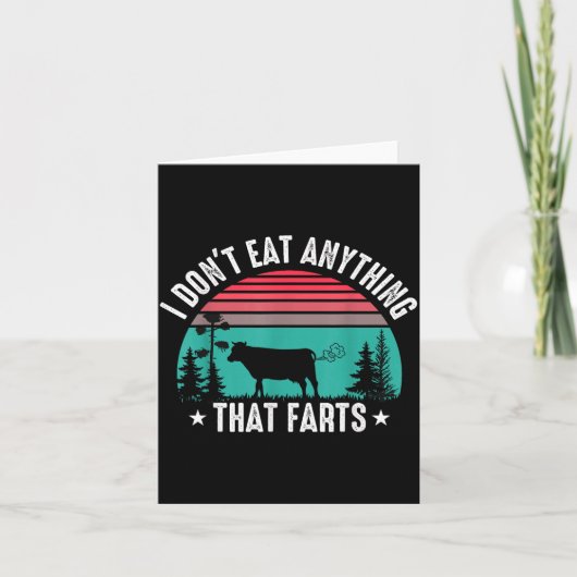 I Don't Eat Anything That Farts カード (正面)