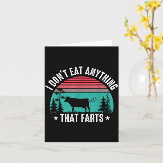 I Don't Eat Anything That Farts  カード (黄色い花)