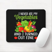 I Don't Eat Anything Vegetables Funny Vegetarian S マウスパッド (マウス)
