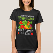 I Don't Eat Anything Vegetables Funny Vegetarian S Tシャツ (正面)