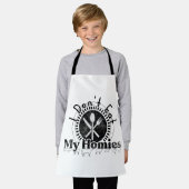 I don't eat my homies, funny vegan エプロン (着用した状態)