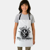I don't eat my homies, funny vegan エプロン (インサイチュ)