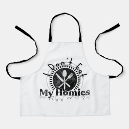 I don't eat my homies, funny vegan エプロン
