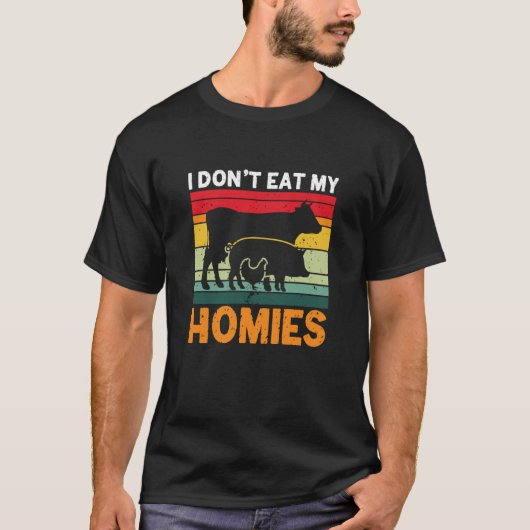 I don't eat my homies solanum lycopersicum tシャツ (正面)