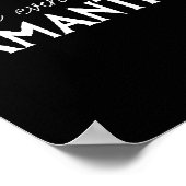 I Don't Even Know A Samantha Funny Distressed Snow ポスター (角)