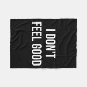 I Don't Feel Good  フリースブランケット (正面(横))