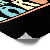 I Don't Feel Tardy Tardiness Funny Sayings Distres ポスター (角)